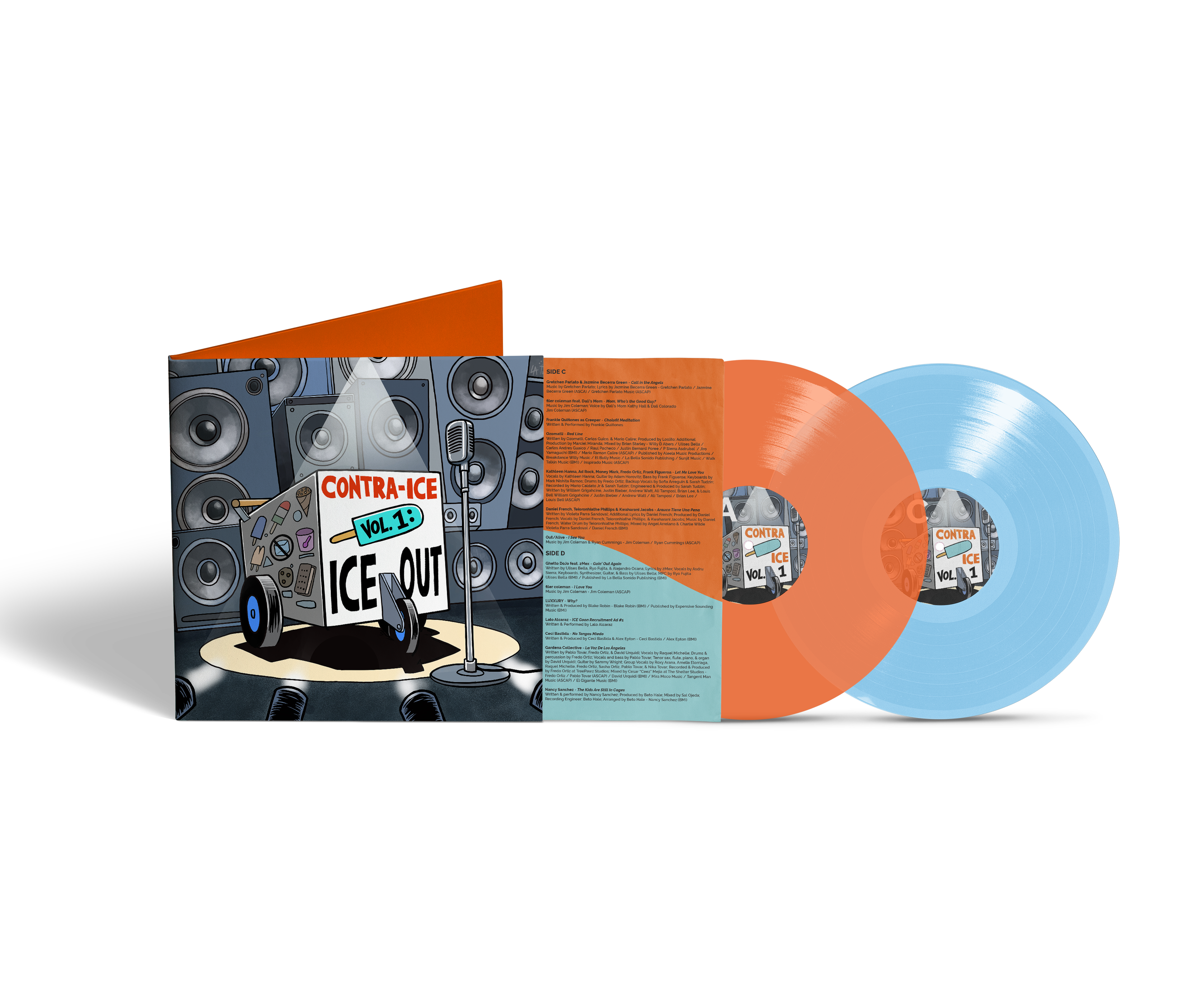Contra-ICE Vol. 1: ICE OUT 2x12" (PRE-ORDER)