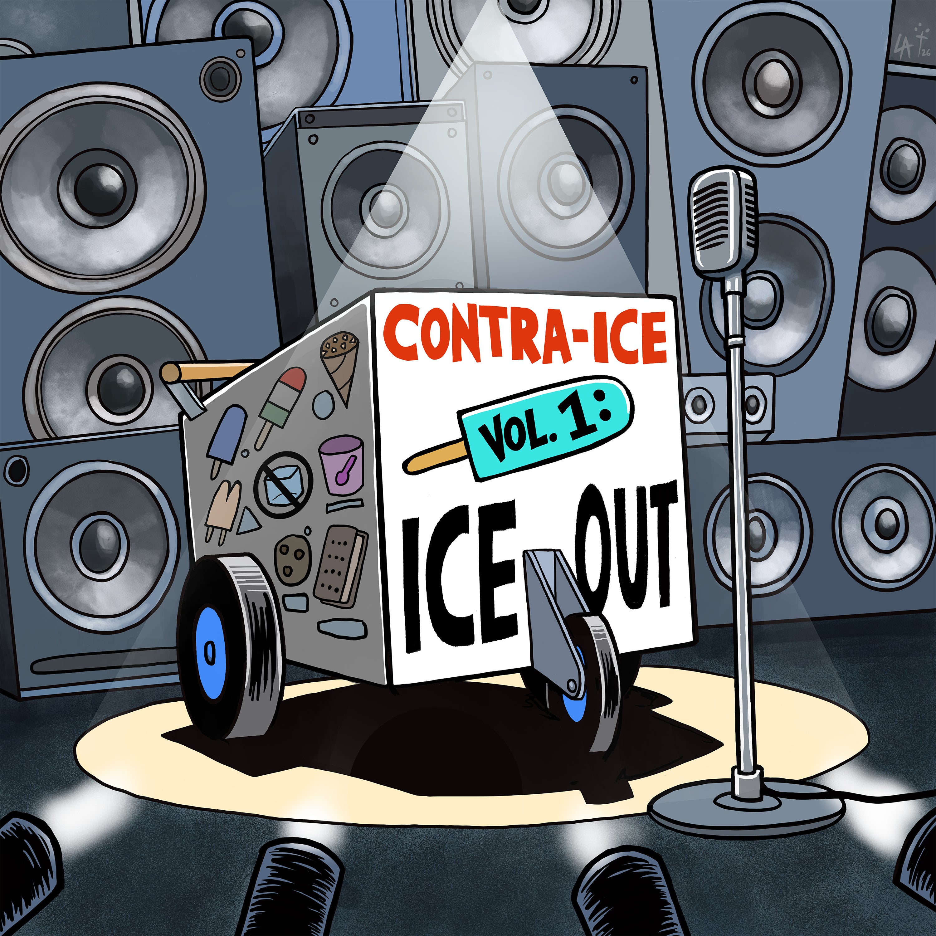 Contra-ICE Vol. 1: ICE OUT 2x12" (PRE-ORDER)